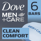 Dove Men+Care Clean Comfort Soaps (2 Boxes/12 Bars)+ Extra Fresh Soap (1 Bar) – Hydrating & Refreshing 3-in-1 Hand & Body, Face + Shave Soap Bundle