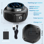 Ultrasonic Pest Repellent Plug-in, Electronic Mouse Traps & Insect Repellent, Pest Control for Rodent, Roach, Ant, Squirrel, Spider, Bugs, Mouse, Rat, Bat for Home, Office, Warehouse Black 1 Pack
