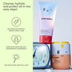 Evereden Kids Healthy Morning Duo Spa Headband for Girls: Clean & Vegan Skin Care Bundle | Cloud Face Wash + SPF 20 Mineral Face Cream | Non-Toxic | Easy-to-Use Skincare