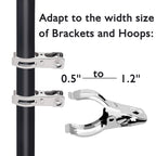 BESTEEL Upgraded 240 PCS Garden Clips, Greenhouse Clamps 100% Stainless Steel Heavy Duty Greenhuose Clips for Netting - Strong Grip to Hold Down Shade Cloth or Plant Cover on Garden Greenhouse Hoops