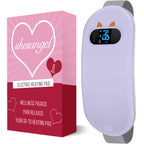 Portable Heating Pad for Period Cramps: Cordless Menstrual Heating Pad with 6 Heat Levels and 6 Massage Modes