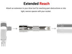 TEKTON 3/8 Inch Drive x 24 Inch Extension | SHA11124