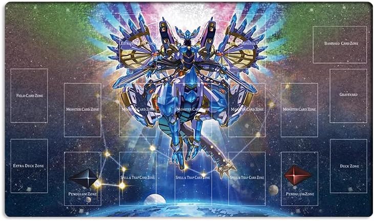 New Board Game Playmat Drytron TCG CCG Trading Card Game Mat with Zones + Free Bag (ZD039-305-A)