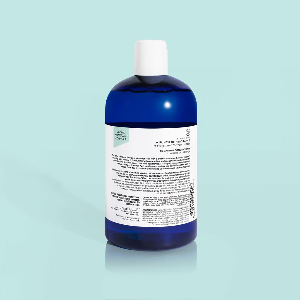 Capri Blue Volcano Cleaning Concentrate - Multi Purpose Cleaner - Cleaning Products Safe for Floors, Tile, Countertops & More - Vegan & Cruelty Free - Non-toxic Cleaning Supplies (16 fl oz)