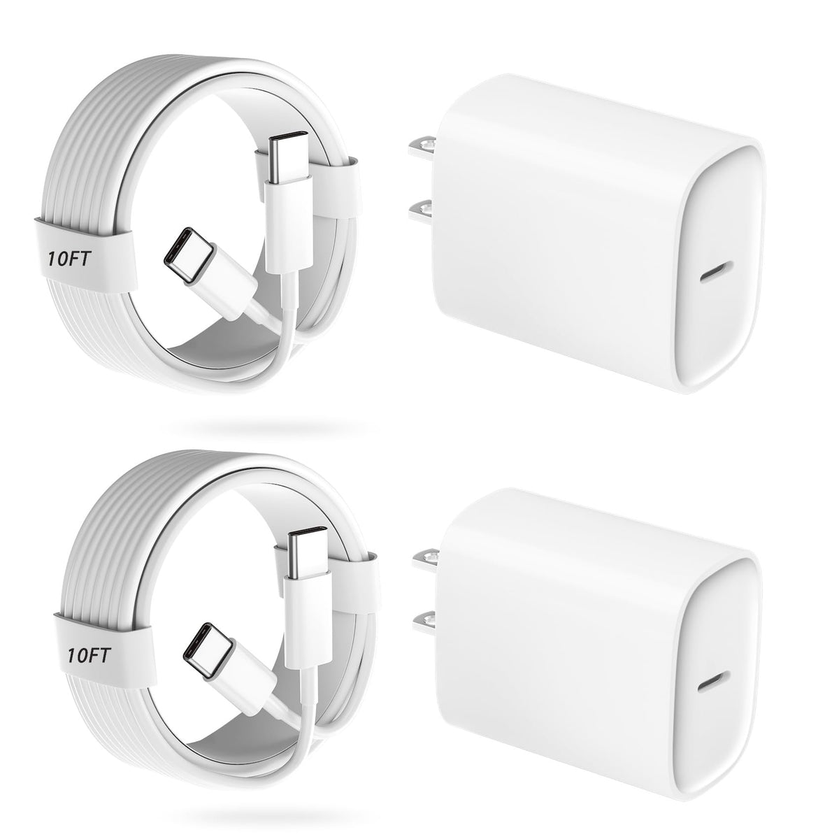 iPhone 18 17 16 Pro Max Charger Fast Charging, 20W iPhone Duo USB C Charger