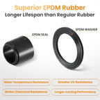 QILIPSU 50pcs 1/2" NPT Cable Gland Waterproof IP68 Nylon Cable Pass Through Cord Grip Connector Strain Relief Wire Grommet