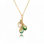 Birthstone Necklace for Women, Grandma Necklace with Birthstones, Initials