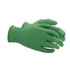 SHOWA 6110PF Sustainable EBT Latex-Free, Powder-Free, Nitrile Disposable Single Use Safety Gloves, 4 Mil, 9.5" Length, X-Large (1 Box) (Pack of 10)
