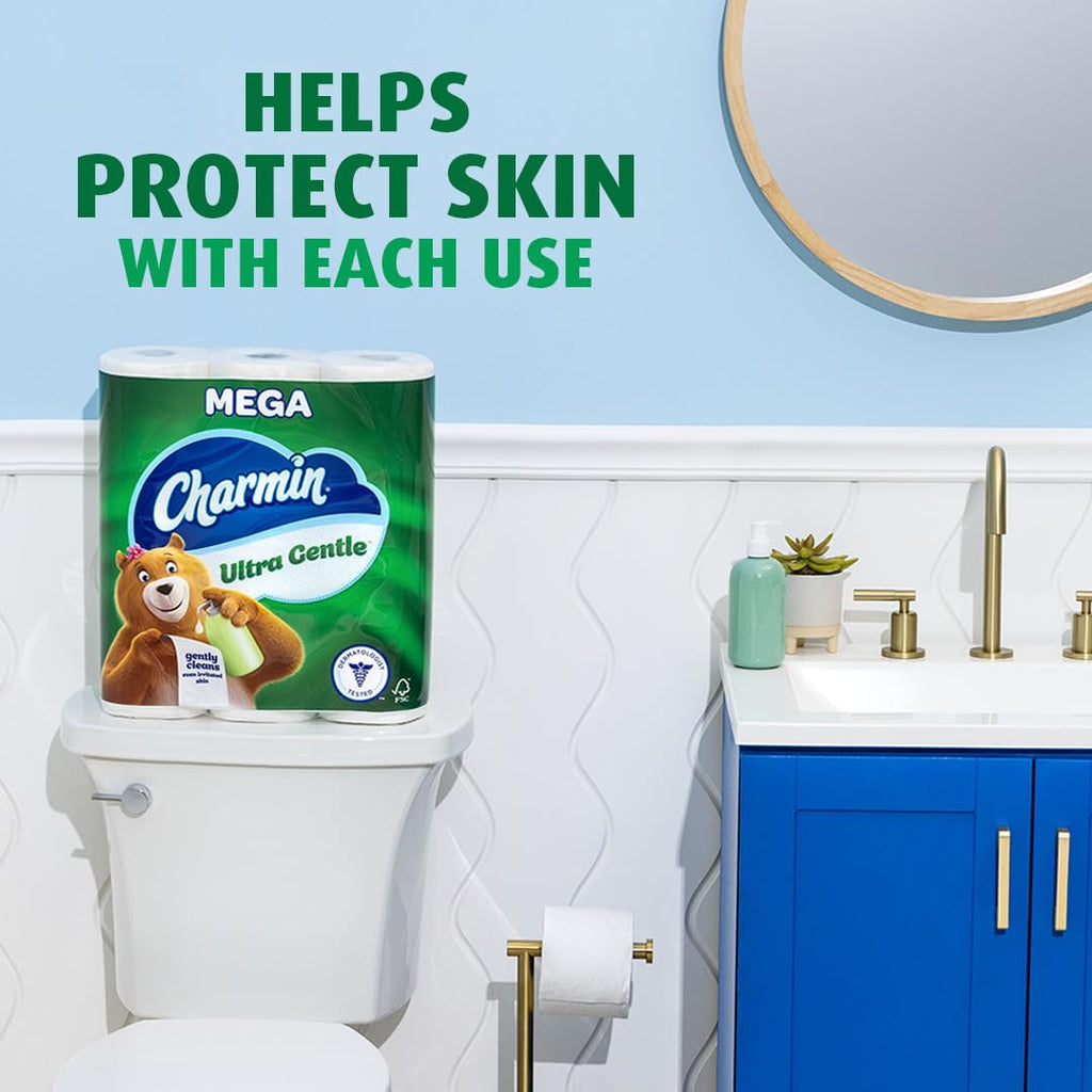 Charmin Ultra Gentle Toilet Paper, 9 Mega Rolls, 231 Sheets Per Roll