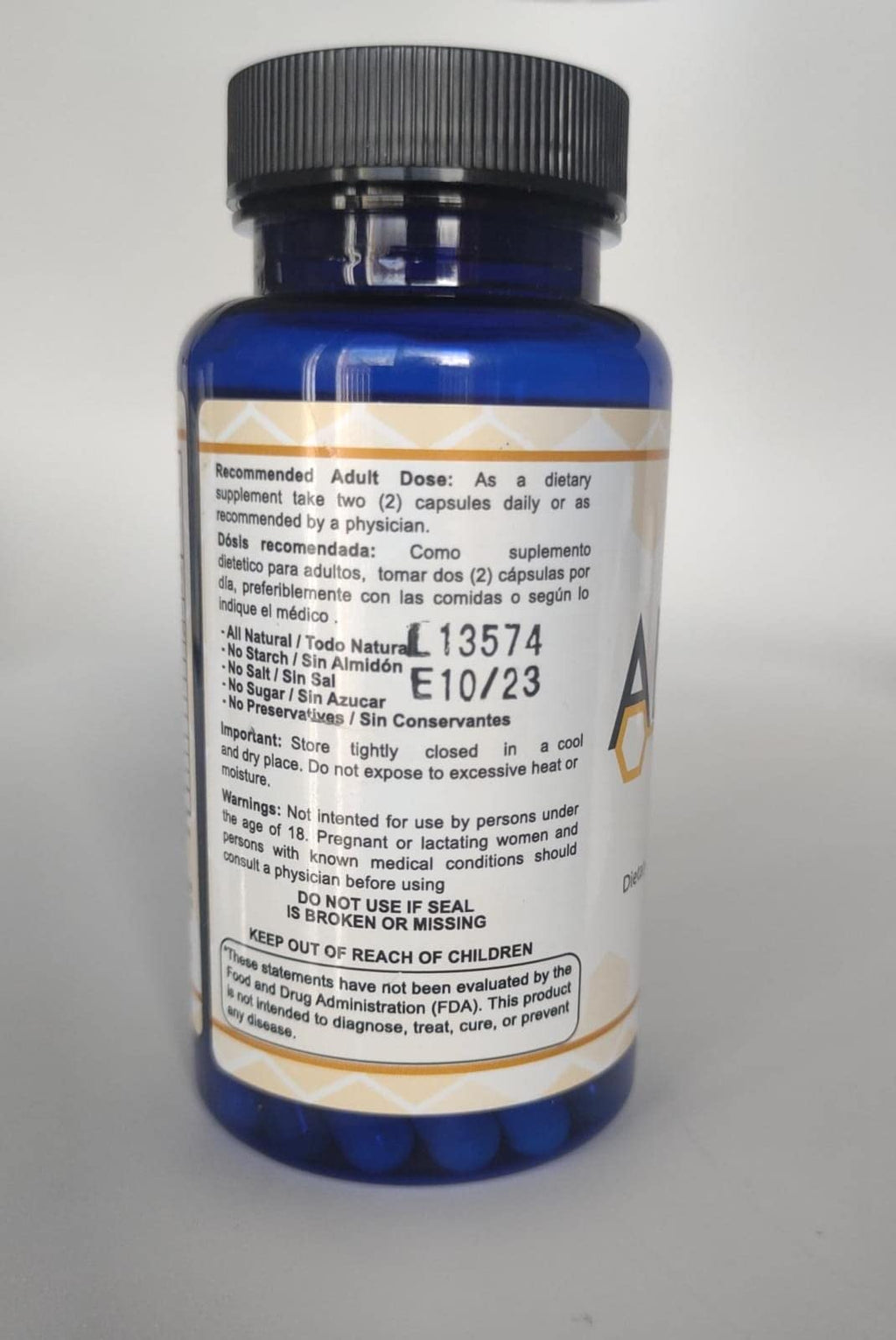 ABEE MED Natural Supplement 60 Capsules + Cream 2 oz - Bee Venom Apitoxin - Pain Support - Inflammation - Mobility