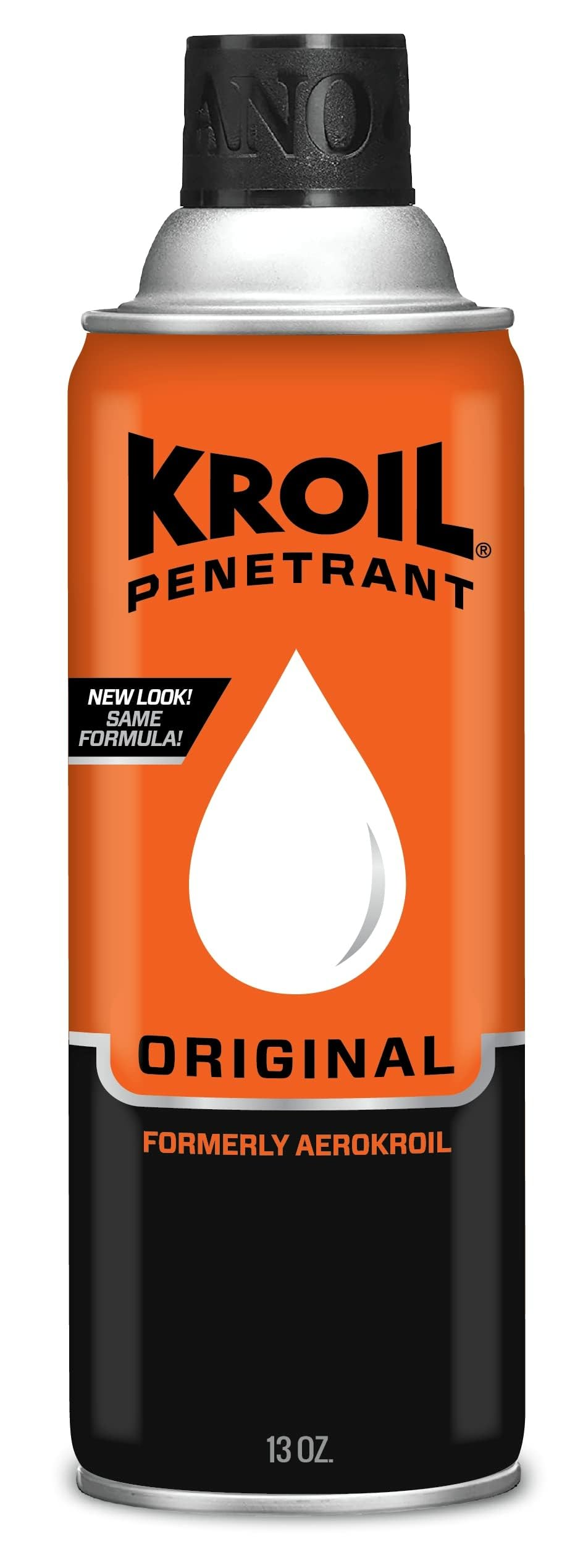Kroil Aerokroil Penetrant - Rust Penetrating Lubricant - Corrosion Inhibitor Oil for Chains, Hinges & Stuck Metal Parts - Home & Industrial Use - Aerosol - 13 oz - 1 Pack (KS132)