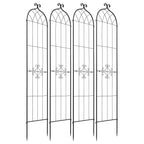 VEVOR 4 Packs Metal Garden Trellis for Climbing Plants Outdoor 87x21in, Rustproof Plant Tall Trellis for Rose Vine Flowers and Vegetables