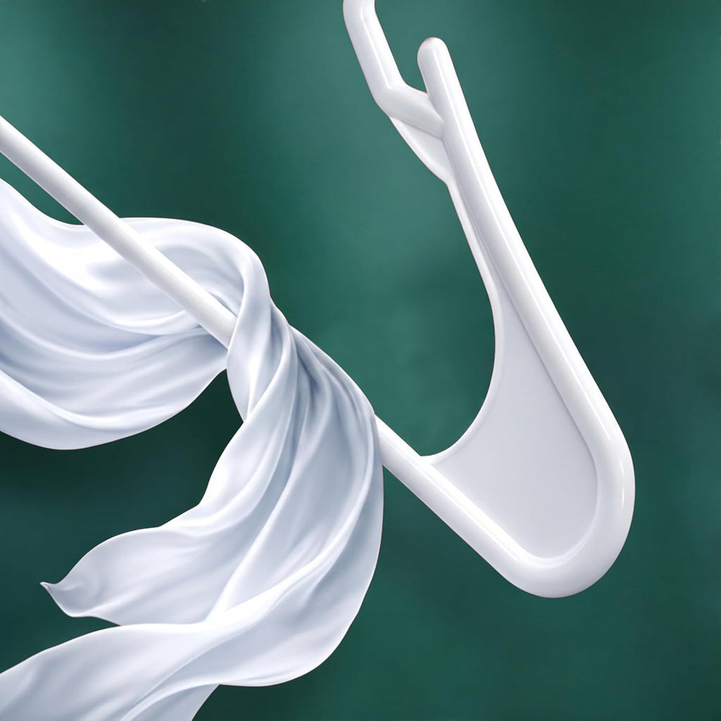 Utopia Home Plastic Hangers 50 Pack – Space Saving Clothes Hanger White