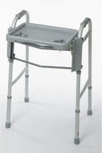 Medline Walker Flip Tray Table with 2 Cup Holders, Universal Tray for Standard Folding Walkers, Mobility Accessories for Home, Medical Equipment Accessories, Gray, 1 Count