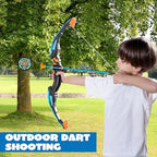 JOYIN LED Bow and Arrow for Kids, Light Up Archery Toy Play Set with Suction Cups Arrows, Targets & Arrow Case, Indoor and Outdoor Hunting Play Gift Toys for Boys Girls 6-12
