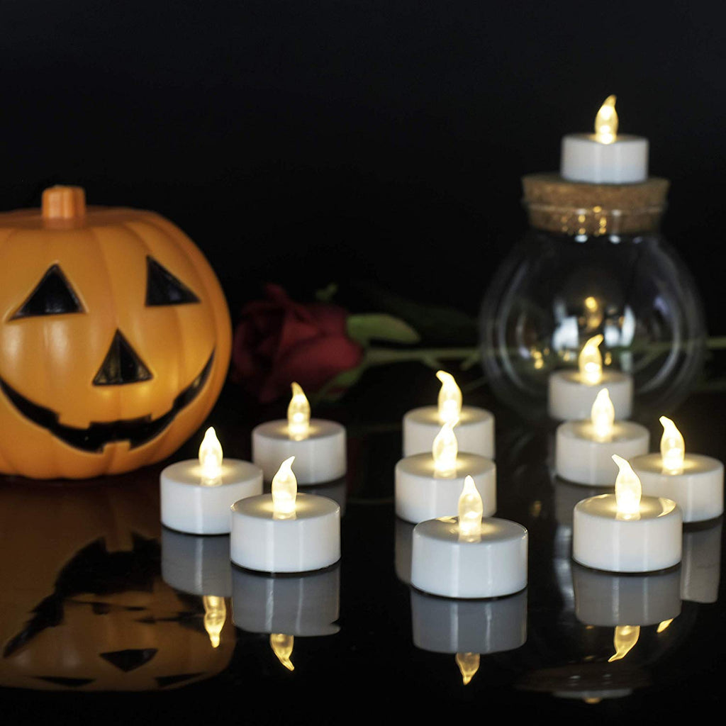 Boakboary Tea Lights Flameless Battery Operated Candles-150Pack LED Flickering Votive Candle Long Lasting 200 Hours, Realistic and Bright for Seasonal Festive Celebrations Decoration Warm White