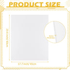 Patelai 12 Pcs 18 x 24 Inches Corrugated Plastic Sheet Corrugated Poster Board 4mm Thick Waterproof Blank Board Sheets Plastic Yard Sign for Garage Estate Sale, Rent, Indoor, Outdoor, Birthday (White)