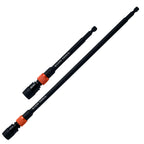 Klein Tools 80208 6 and 12-Inch Dual-Lock Extension Set, 1/4-Inch Hex Shank Impact Bit Holder, Quick-Release Locking Mechanism with Secondary Twist Lock, Compatible with Impact Drivers and Drills
