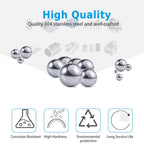 Breezliy 690 Piece 1-10mm 15 Sizes Metric Precision 304 Stainless Steel Assorted Loose Bicycle Bearing Steel Ball Assortment Kit