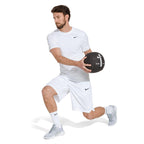 Nike Unisex Everyday Cushioned Training Crew Socks (6 Pairs), White/Black, Large