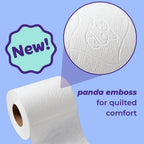 Bim Bam Boo 100% Bamboo Organic Chemical-Free Bulk Toilet Paper, Cloud-like Softness, Plant-Based Sustainable Tree-Free Bathroom Tissue, 24 Eco-Friendly Rolls, 2 Ply, 295 Sheets for RV and Camping