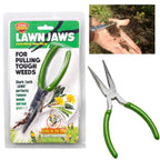 Lawn Jaws Original Shark Tooth Weed Puller Tool, Grabs Weeds by the Root