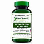 Green Organic Supplements Super Hesperidin with Diosmin, Narangin Hand Made, Non-GMO, Vegan & Gluten Free
