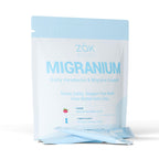 Migranium Daily Nervous System Support Formula for Head Tension, Stress & Energy, Calm Focus + Cellular Wellness Drink, 400mg of Pure Magnesium Glycinate + 9 Key Neuronutrients, 30 Travel Sachets