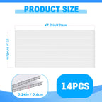 14 Pack Polycarbonate Greenhouse Panels, 4' x 2' x 0.24" Twin-Wall Panels