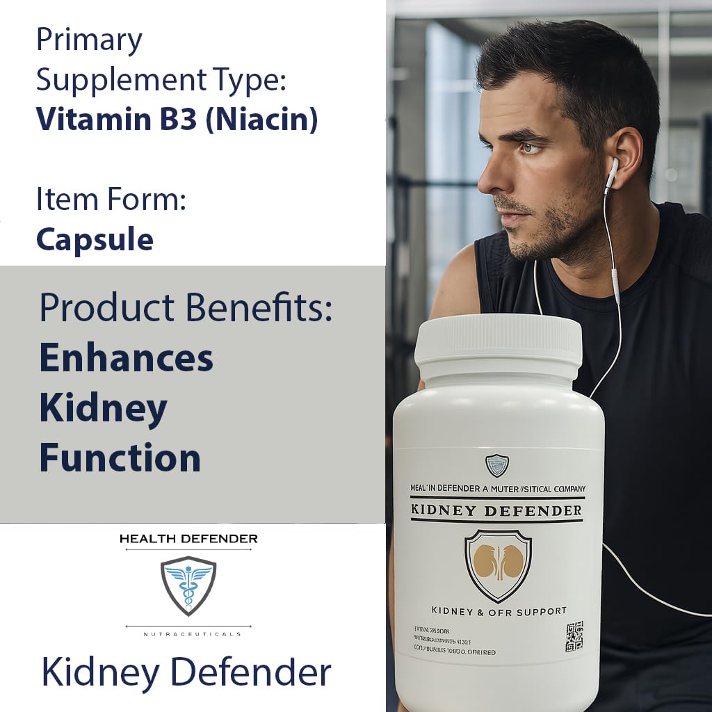Kidney Support for CKD and Kidney Health-Health Defender-120 Capsules