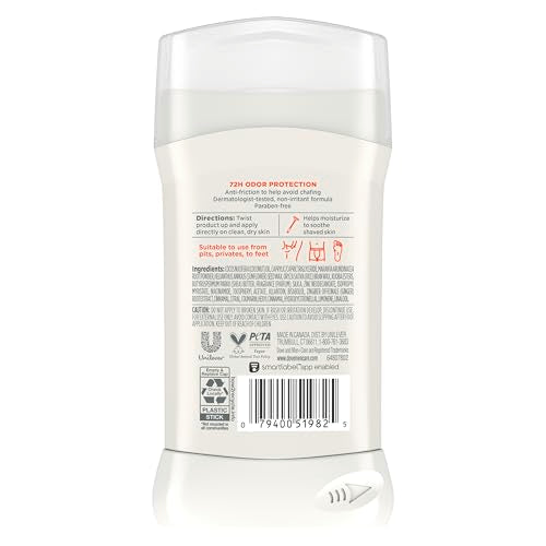 Dove Men+Care Whole Body Deodorant Shea Butter & Cedar For 72H Odor Protection from pits, privates, to feet 3 oz