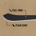 Gerber Gator Bolo Machete, Full Tang w/ Sheath, Stainless Steel, 22"/15.5"