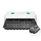 MIXC 10 Pack Humidity Dome 7" Tall Extra Strength, 1020 Growing Trays Cover, Propagation Seed Cloning Lid Vented for 10 x 20 Inch Flat Tray and Seed Starting Germination