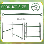 Geelin 200 Pcs Plant Stake Arms for Tomato Cage, 11.8" Expandable Trellis Connectors, 11mm Bayonet Diameter Plant Stakes for Climbing Plants, Tomatoes Stakes, Vegetables
