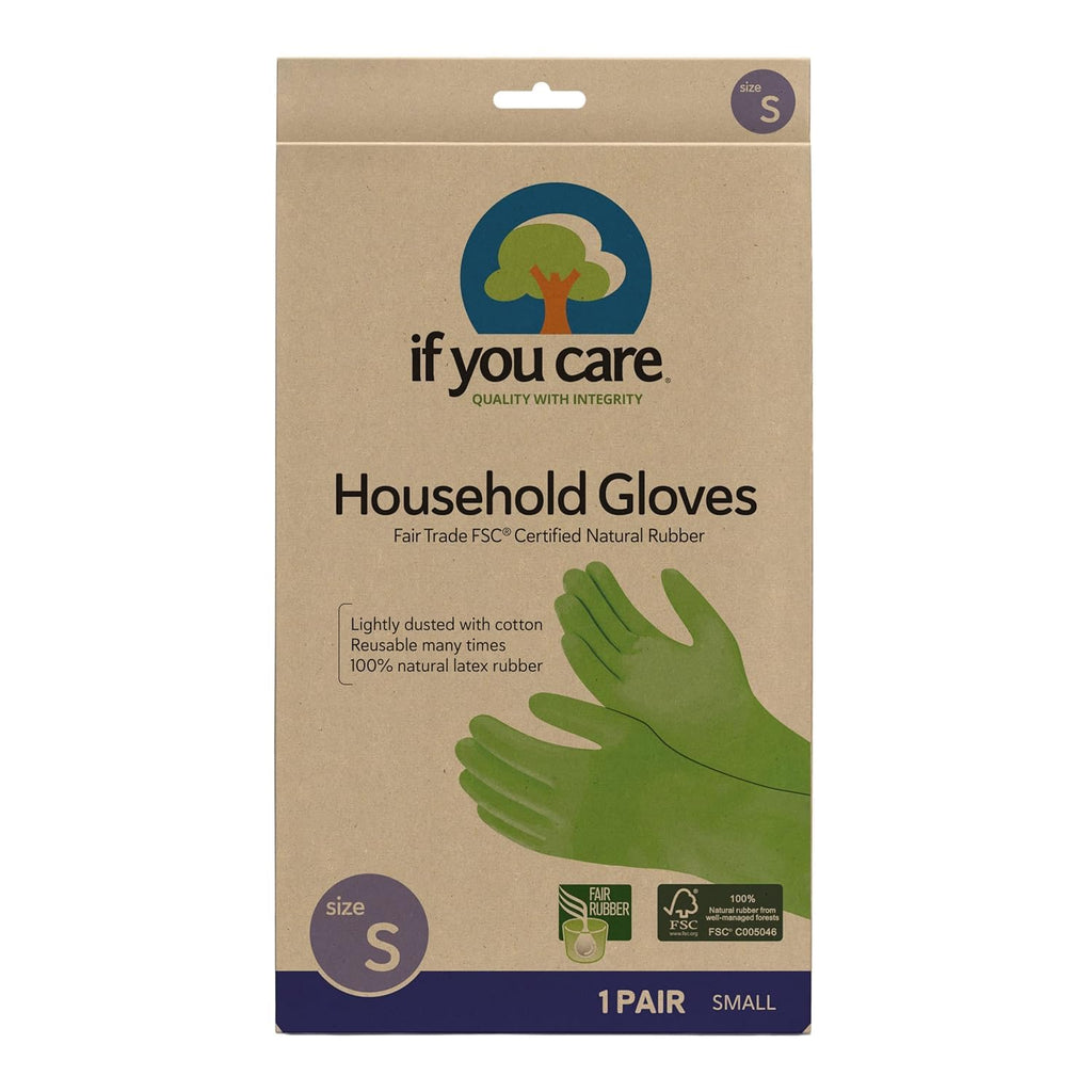 If You Care Small Cotton Flock Lined Protective Gloves, 1 Pair (Pack of 6)