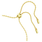 Swarovski Idyllia Bracelet, Gold-Tone Finished Clover Motif with Green Stones, Part of the Idyllia Collection