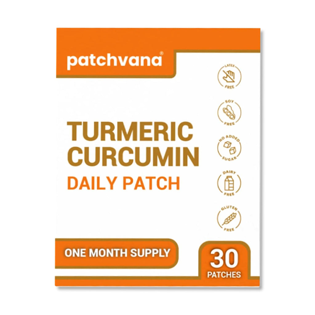Patchvana Turmeric Curcumin Patch for Women & Men, 1 Month Supply, 30 Patches