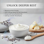 EYUTRD SweetBee Sleep Deep Winter Magnesium Butter, Deep Winter Magnesium Cream with Shea & Mango Butter, Arnica & Essential Oils, Nighttime Magnesium Lotion for Leg, Foot, Original Lavender 4oz