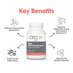 Allergy Research Group ARG TMG Trimethylglycine - Supports Cardiovascular & Liver Health - Delivers 750 mg Trimethylglycine per Serving - Vegetarian & Hypoallergenic - 100 Servings - 100 Capsules