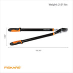 Fiskars 28" Power-Lever Garden Bypass Loppers, 1.75" Cut Capacity