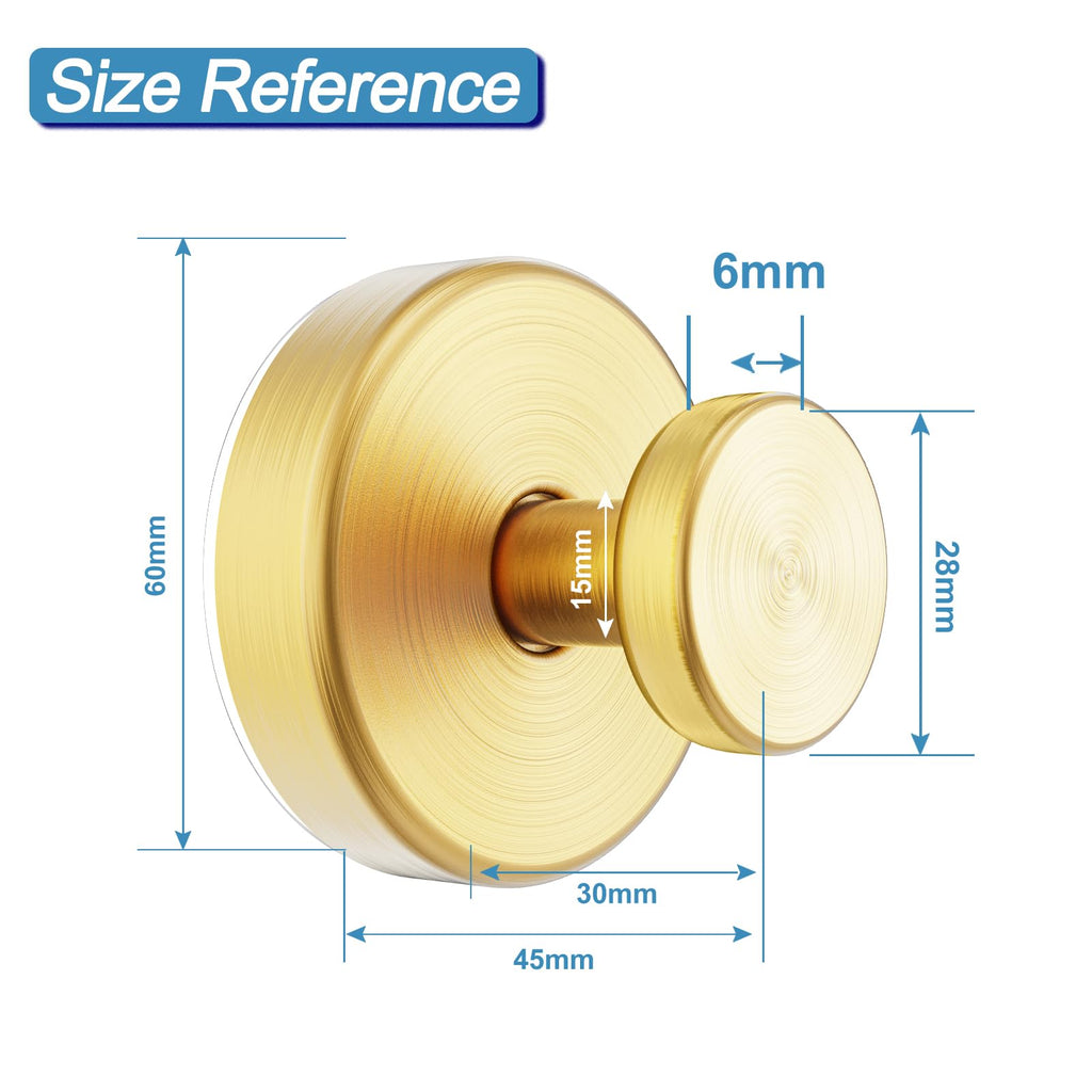 Hviiso Vacuum Suction Cup Hooks for Shower, Shower Hooks for Inside Shower Glass Window, Mirror, No Drill Towel Hooks for Bathrooms, Bath Robe Coat Looafh Wreath Hook for Hanging - 2 Pack, Gold