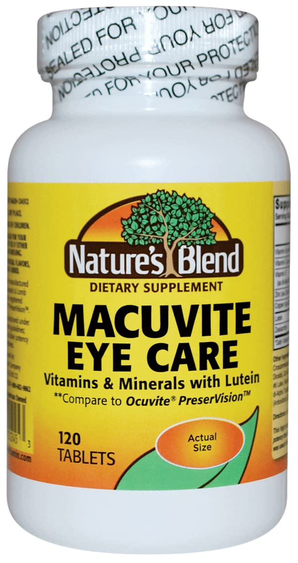 Natures Blend Macuvite Eye Care, 120 tabs Pack of 2