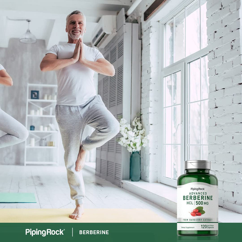 Piping Rock Berberine HCL Capsules 500mg | 120 Pills