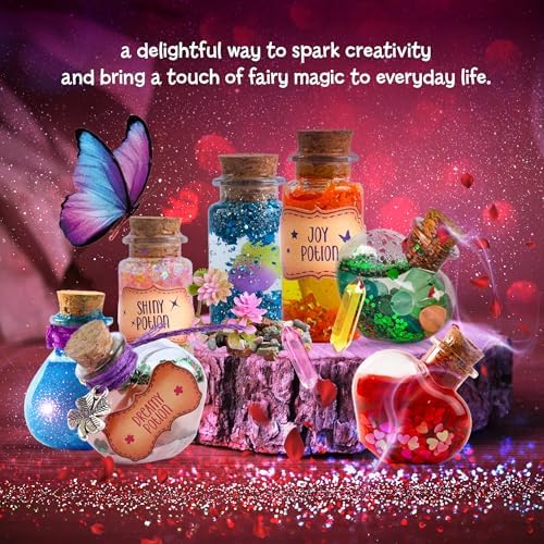 Dan&Darci Fairy Magic Potion Kit for Kids - Gifts for Girls - 6 7 8 9 10 Year Old Girl Gift - Christmas Ideas - Toys 8-10 7-8 - Arts and Crafts for Kid Ages 6-8 Years - Magical Workshop Craft Kits
