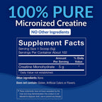 BodyTech Creatine Monohydrate Powder, Unflavored Micronized Creatine Formula for Men and Women, 5g per Serving, Pre Workout & Post Workout Supplement, Gluten Free, Sugar Free, 18 Oz, 102 Servings