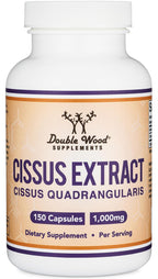 Double Wood Supplements Cissus Quadrangularis Super Extract, 150 Capsules (Non-GMO, Gluten Free) Dietary Supplement for Joint and Tendon Health, 1000mg Serving Size