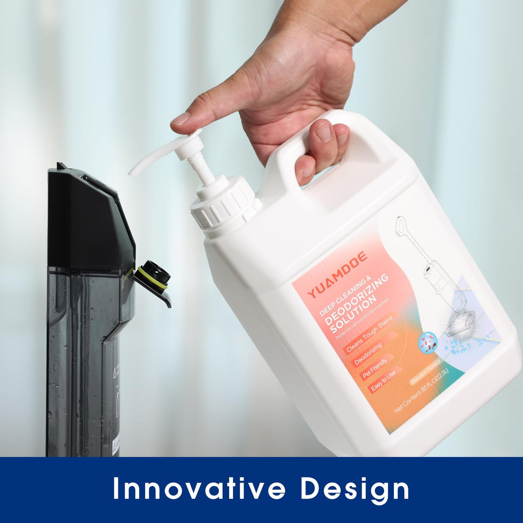 Yuamdoe Deep Cleaning & Deodorizing solution, 85FL OZ/2.5L, Designed for Tineco, Compatible with Floor One Series & iFloor Series(EXCEPT S5 Steam/S7 $team/iFLOOR 5 Steam),Blended Flowery