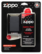Zippo All-in-One Kit with Black Matte Windproof Lighter