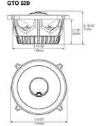 JBL GTO609C 270 Watts 6-1/2" Premium Car Audio Component Stereo Speaker System with Patented Plus One Woofer-Cone Technology