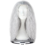 Witch Wig Old Lady Wig Women Long Grey Curly Costume Cosplay Wig